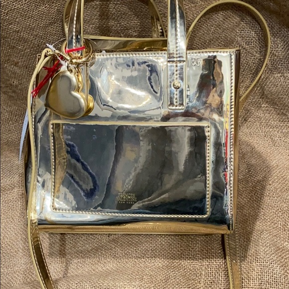 Golden Crossbody Frances Valentine Bag Brand New - Picture 2 of 3